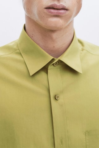 Chemise en coton relaxed fit poche - Studio - Jaune