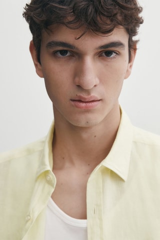 Chemise slim - Jaune