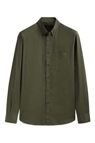 Chemise regular - Vert foncé