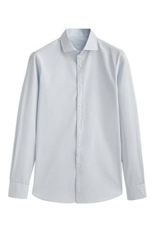 Chemise en popeline pur coton - Gris clair