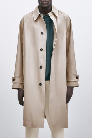 Trench en coton volume - Studio - Ecru