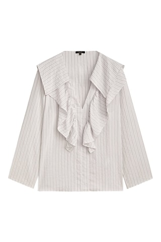 Blouse en laine et cachemire - Blanc