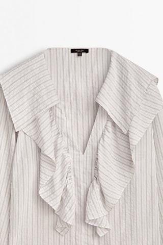 Blouse en laine et cachemire - Blanc