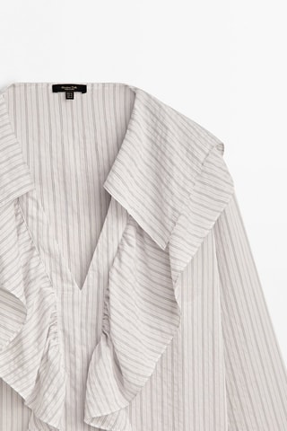 Blouse en laine et cachemire - Blanc