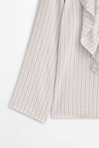 Blouse en laine et cachemire - Blanc