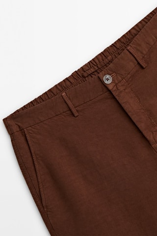 Bermuda en laine - Marron