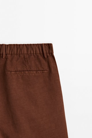 Bermuda en laine - Marron