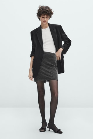 Jupe droite - Argenté