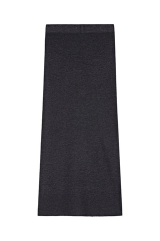 Jupe midi - Gris chiné