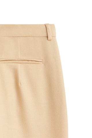 Pantalon de costume laine couture centrale - Beige