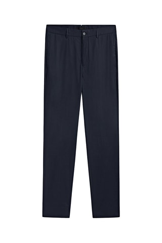 Pantalon de costume popeline studio - Bleu marine