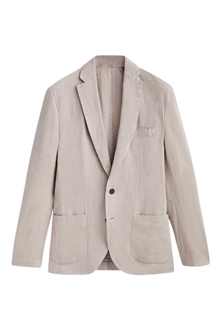 Blazer en lin teinté - Ecru