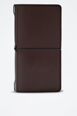 Housse en cuir avec carnet et agenda limited edition - Bordeaux