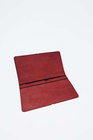 Housse en cuir avec carnet et agenda limited edition - Bordeaux