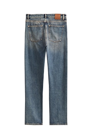 Jean droit selvedge - Bleu