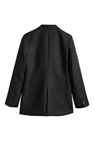 Veste noire 100% lin - Noir