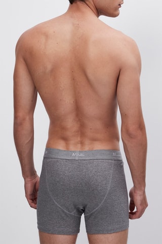 Boxer en coton mélangé - Gris