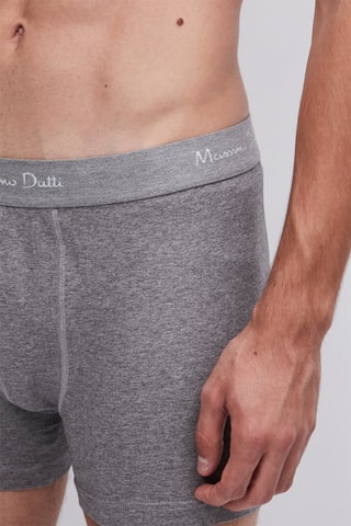 Boxer en coton mélangé - Gris