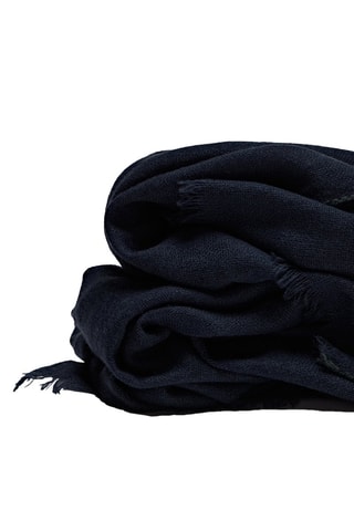 Foulard en laine mélangée - Bleu nuit