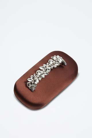 Sac clutch anse décorative - Studio - Marron