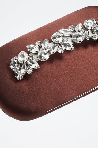 Sac clutch anse décorative - Studio - Marron