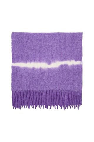 Echarpe tie-dye franges - Violet