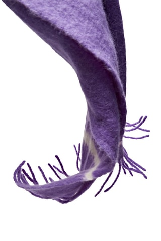 Echarpe tie-dye franges - Violet