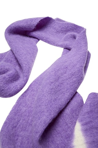 Echarpe tie-dye franges - Violet