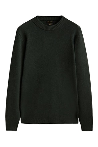 Pull col rond en laine mélangée avec 3% de cachemire - Noir