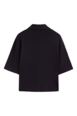 Cardigan en maille manches courtes - Noir