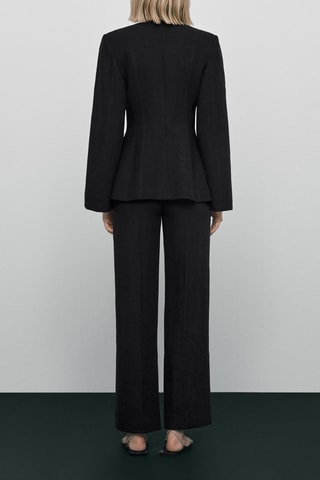 Pantalon costume en lin coutures Limited Edition - Noir