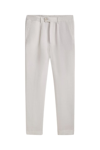 Pantalon en lin pinces relaxed fit limited edition - Ecru