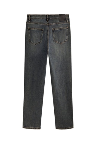 Jean slim cropped décontracté taille moyenne - Noir