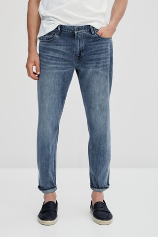 Jean coupe tapered - Bleu