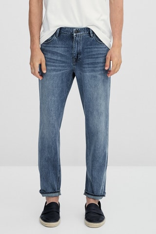 Jean coupe tapered - Bleu