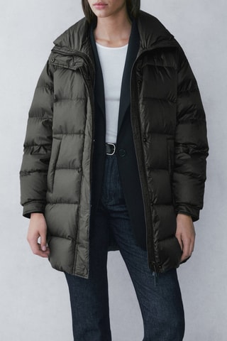 Manteau doudoune matelassé - Vert foncé