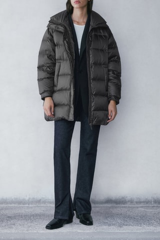 Manteau doudoune matelassé - Vert foncé