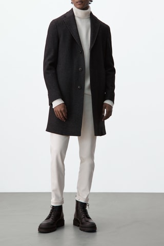 Manteau avec laine intérieur amovible - Noir