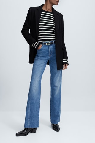 Veste de costume noire 100% laine - Noir