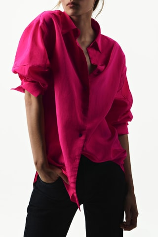 Soepelvallende Blouse - Fuchsia