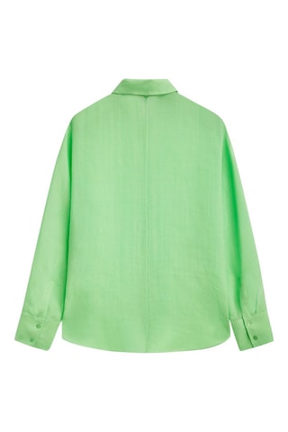 Chemise 100% ramie manches chauve-souris - Vert