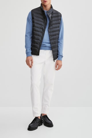 Doudoune matelassée sans manches et légère - Noir