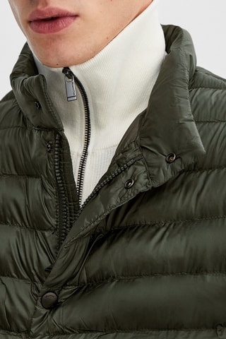 Doudoune matelassée sans manches et légère - Kaki