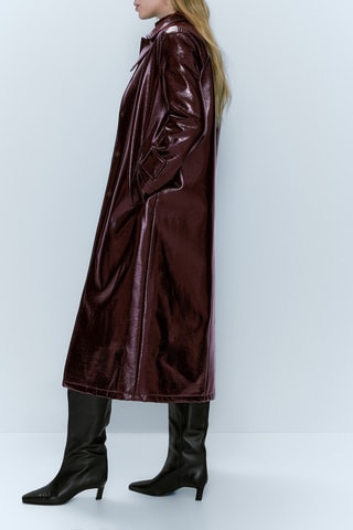 Trench finition vernie - Bordeaux