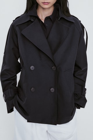 Trench court boutons - Anthracite