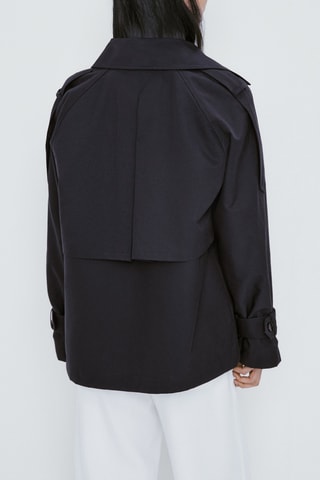 Trench court boutons - Anthracite