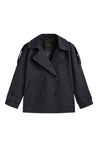 Trench court boutons - Anthracite