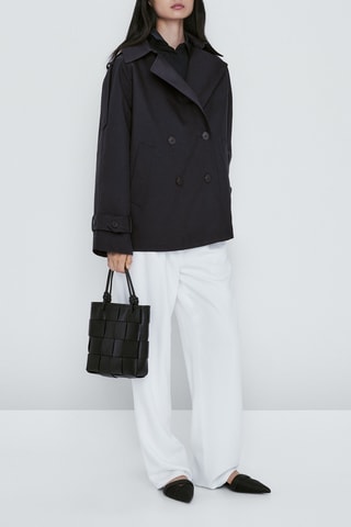 Trench court boutons - Anthracite