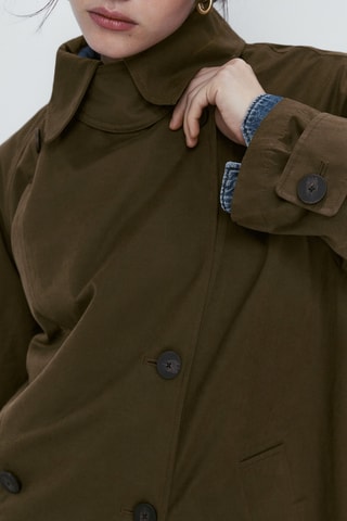 Trench avec du coton - Kaki