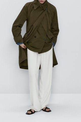 Trench avec du coton - Kaki